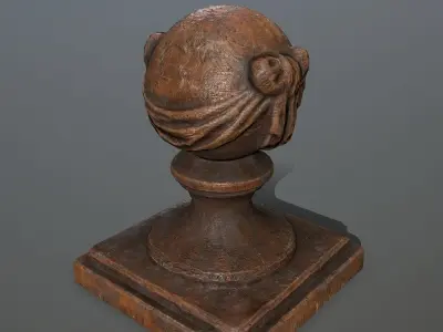 ornamental  stone Low-poly 3D model purchase