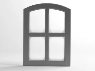 Window 8 arched 3D model