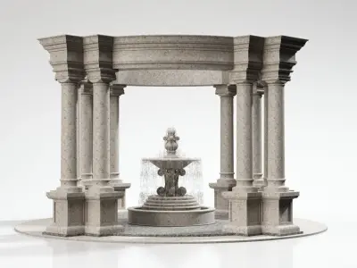 Rotunda fountain 3D model