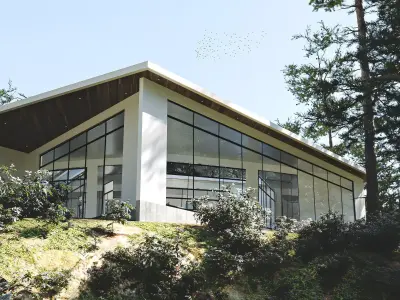 Mountain  Villa House Low-poly 3D model