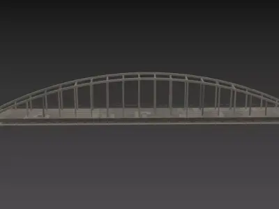 SKC - Train Bridge - Metal 3D model