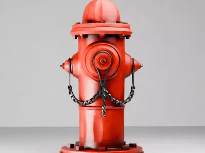 Fire hydrant 01 3D model
