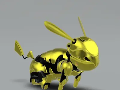 Robot Pikachu 3D model