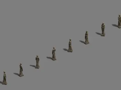 Standing Buddha 3D model