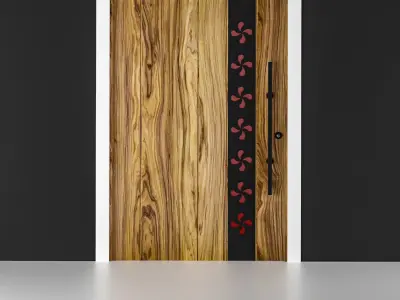 pivot door Low-poly 3D model