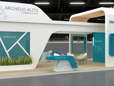 3d exhibition stand 3D model