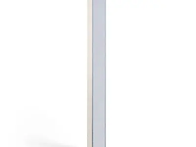 Futuristic Apartment Wall Corner 3D model