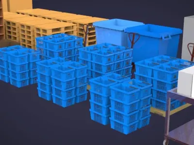 Warehouse equipment 3D model