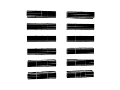 I Ching Hexagrams 2 kun v1 001 Low-poly 3D model