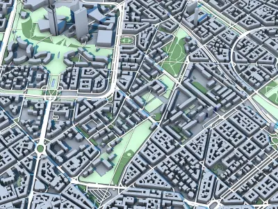 Porta Sempione Milano City 3D model