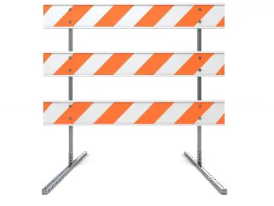 Steel Barricade 03 3D model