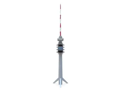 Telecommunication Tower 02 3D model