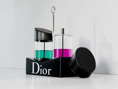 Dior perfume bottle  Low-poly 3D model