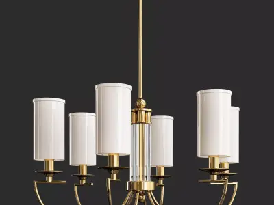 chandelier Kutek Lea Low-poly 3D model