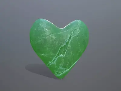 Broken Heart 8 Low-poly 3D model