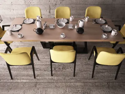 Home and Restaurant - The Dining Table 07 3D model