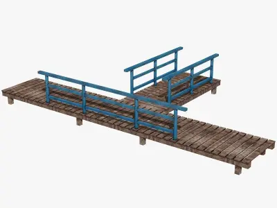 Wooden Deck 3D model