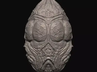 Alien- Xenomorph - Avpegg - Egg - 1 to 6 3D print model