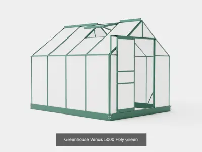 Collection of Greenhouse Venus Poly Green - 4 Models 3D Model Pack