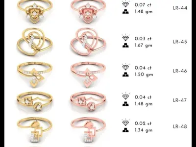 500 Light wt ring  3D Model Pack