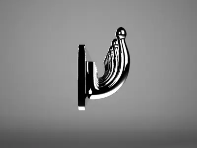 Stainless hanger 3D model