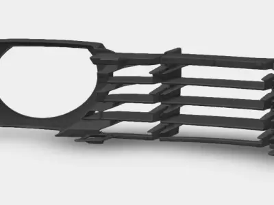 Audi A8 D3 Front Lower Bumper Grille Fog Light Lamp 2003-2005 3D print model