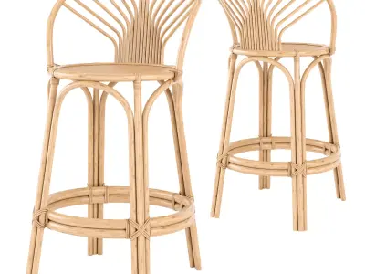 Bungalow Bar Stool 3D model