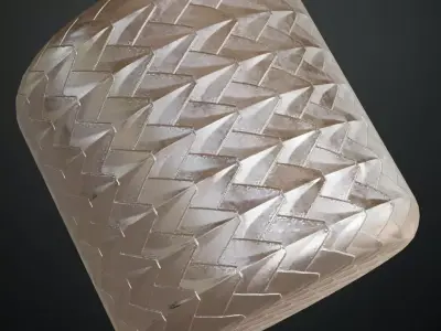 Silver Shiny Metal Pattern PBR Seamless Texture