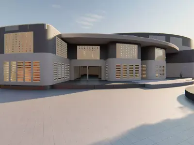 CULTURAL CENTER BY ABDULHAFIZ OUMER Free 3D model
