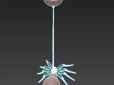 Divinare-Ragno-1308-02-SP-1 spider pendant light 3D model