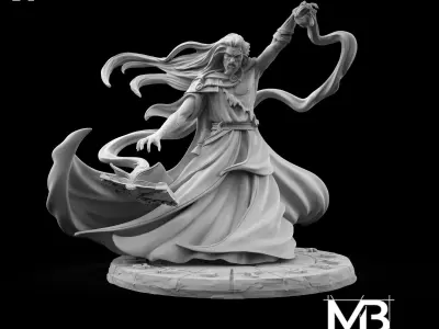 Zindam the Sorcerer 3D print model