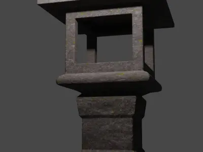 TORO - traditional japanese lantern Free low-poly 3D model