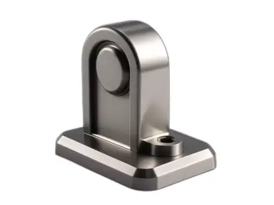 Industrial Metal Hinge Mount Bracket Low-poly 3D model