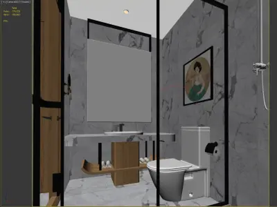 Bathroom  Low-poly 3D model
