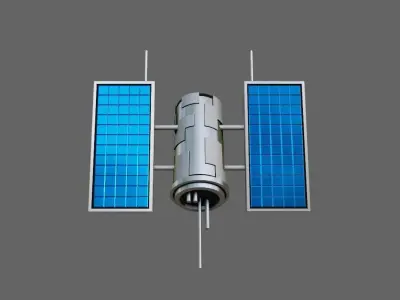 Satellite - Satelite Espacial Low-poly 3D model