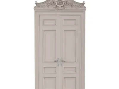Classic Door Low-poly 3D model purchase