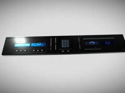 Sci fi Panel Element Low-poly 3D model