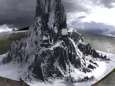 Narnian Great snow mountain 2 3D model
