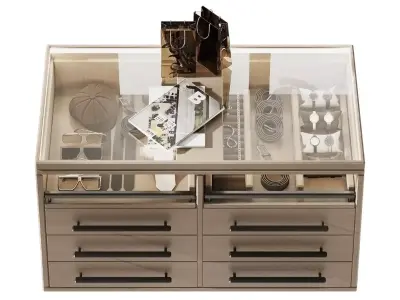 Island for a mens accessories store 3D model