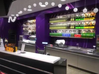 Bar  lounge 3Dmodel 3D model