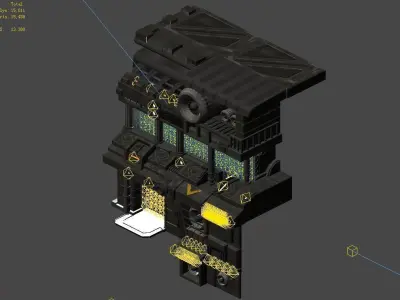 Titan - Small Base - Weapon Shop 03 3D model