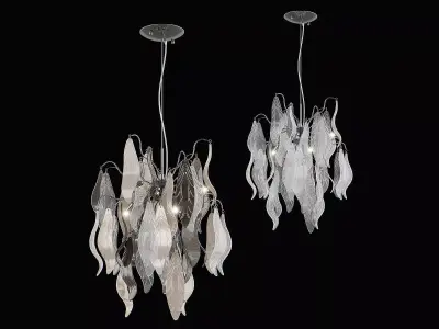 79319x Vetro Lightstar Chandelier 3D model