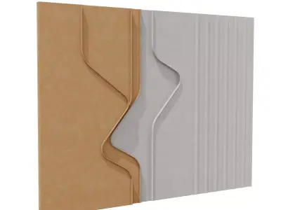 Wall Panel Low-poly 3D model