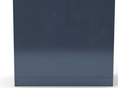 Locker Cabinet File Metal Storage Low-poly 3D model