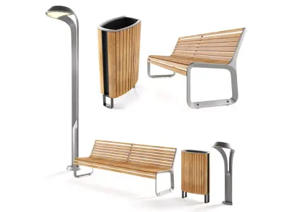 Elements for park 01 3D model