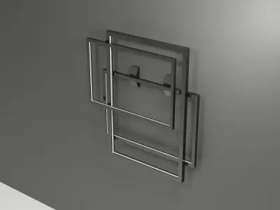 Modern wall lamp Low-poly 3D model