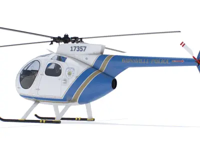 Police Surveillance Helicopter Hughes OH-6 