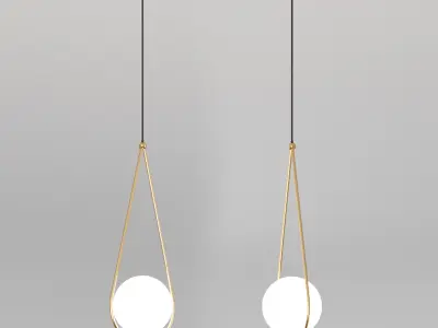 Corda pendant lamp 3D model