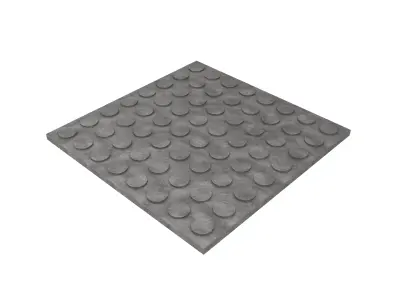 Blind Indicator Tactile Paving Tiles v1 005 Low-poly 3D model
