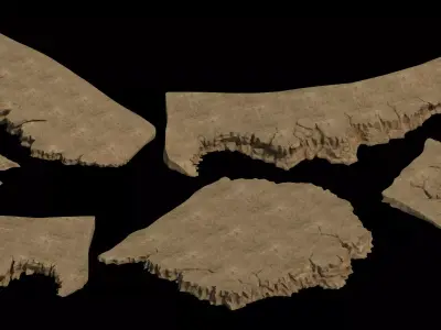 land ground 3D model